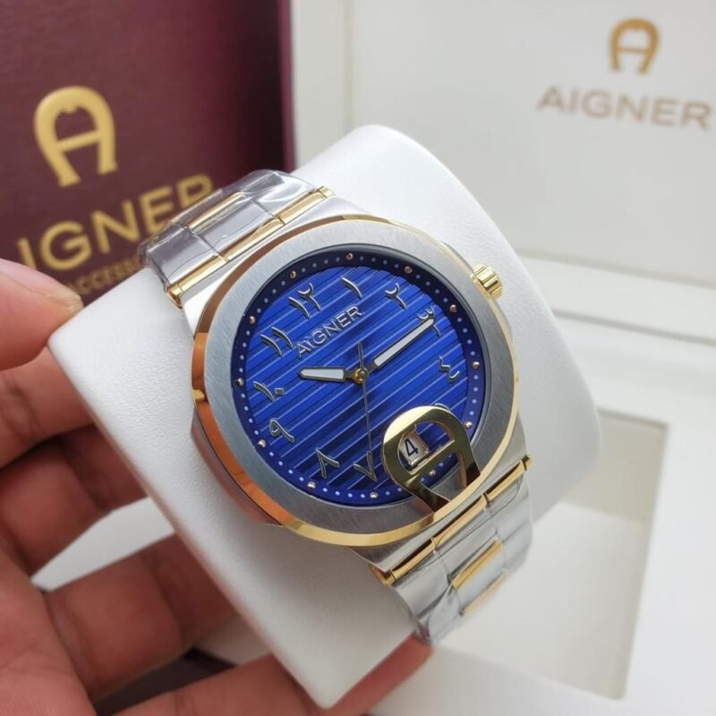 ساعة اقنر رجالي ازرق