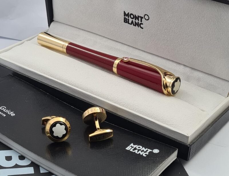 قلم مونت بلانك احمر