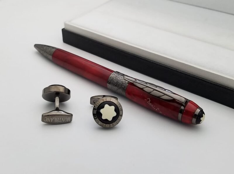 قلم مونت بلانك الأحمر