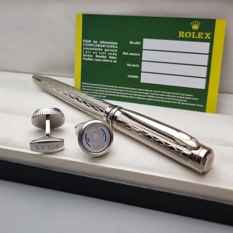 قلم رولكس فضي