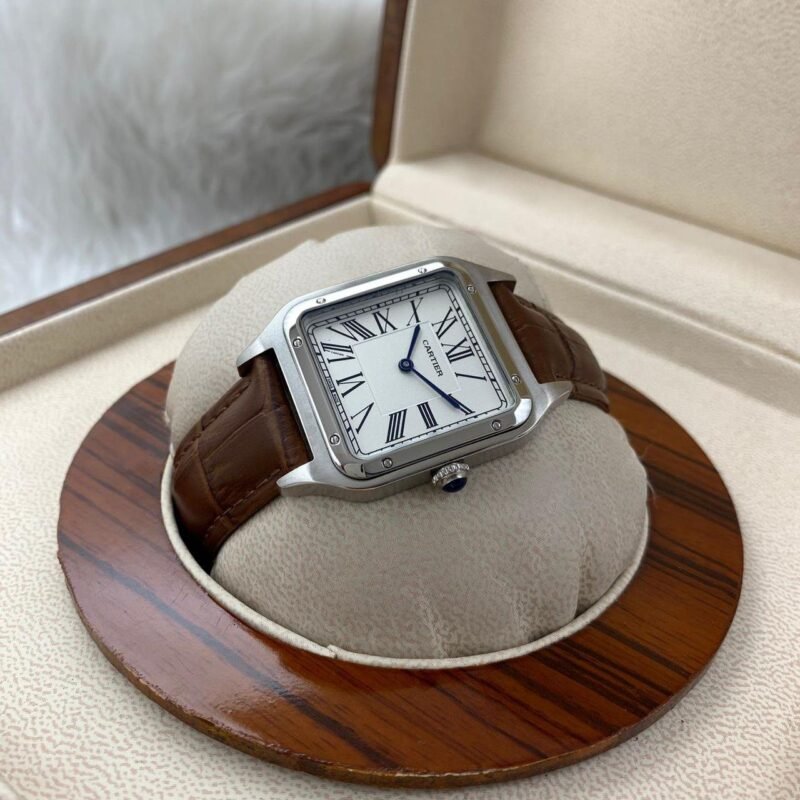 ساعه كارتير جلد بني