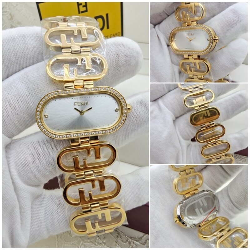 ساعة فندي ذهبيه