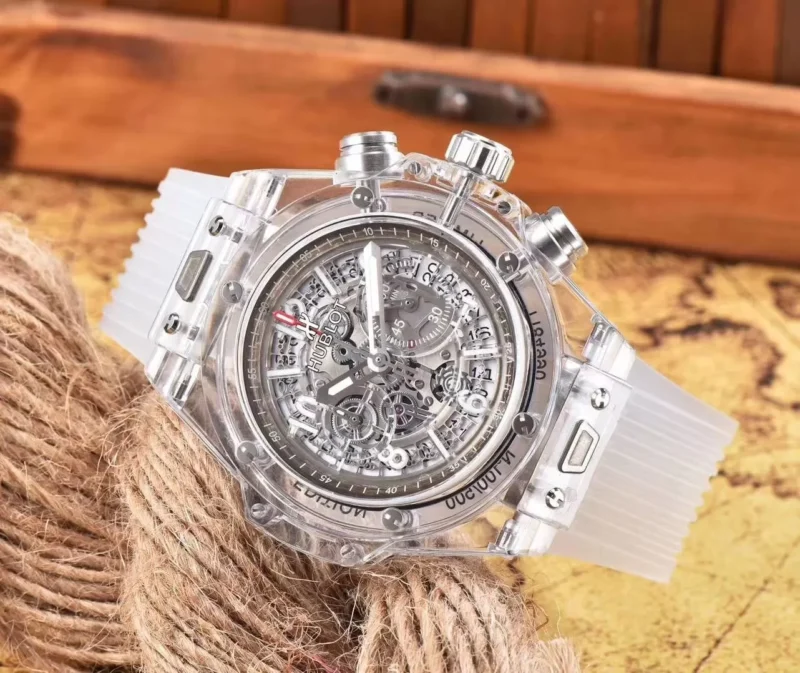 ساعه هوبلت ربل ابيض