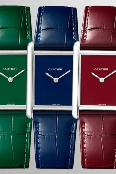 ساعة كارتير تانك رجالية جلد