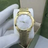 ساعه قوتشي رجاليه ذهبيه