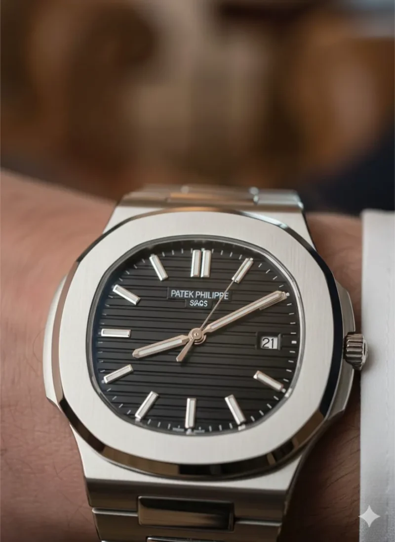 ساعه باتيك فيليب رجاليه فضيه