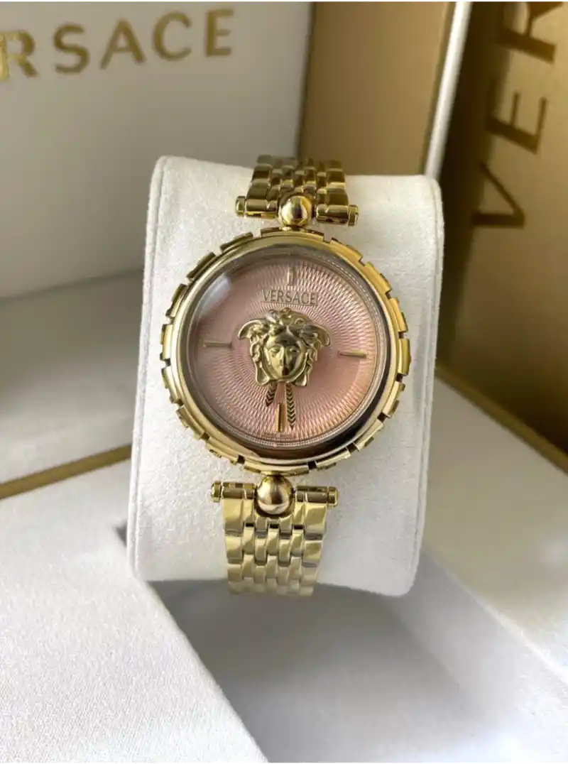 ساعه نسائيه فرزاتشي ذهبي مينا وردي