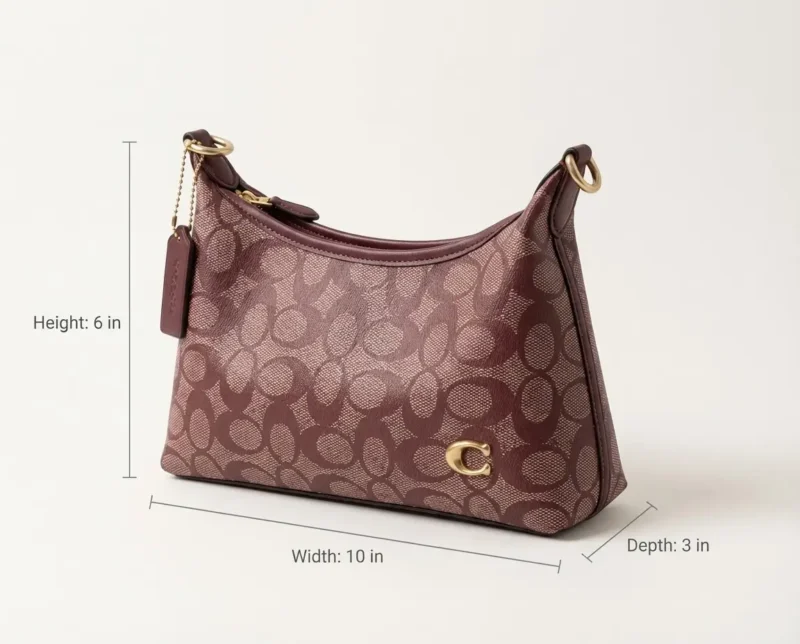 شنطة coach برغندي