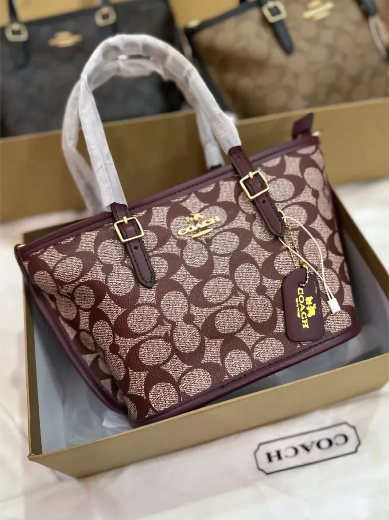 شنطة توت باق كوتش مولي عنابي صغير