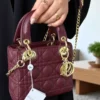 شنطة ديور عنابي مطفي