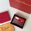 محفظة بطاقات كارتير عنابي