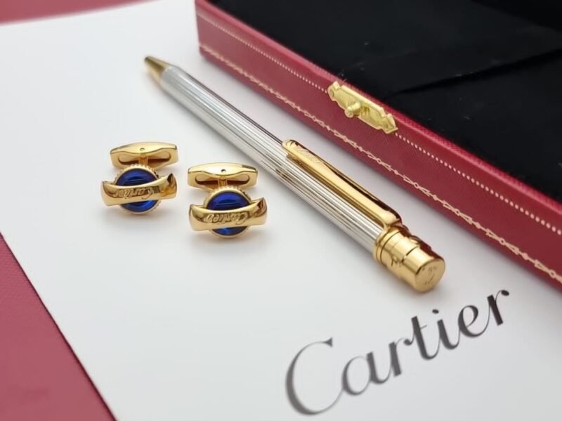 قلم كارتير فضي مخطط