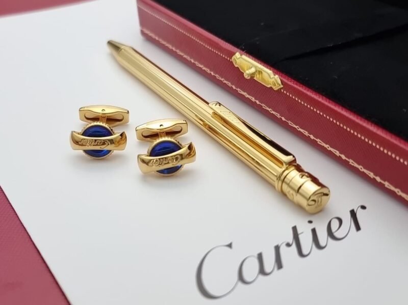 قلم كارتير ذهبي مخطط