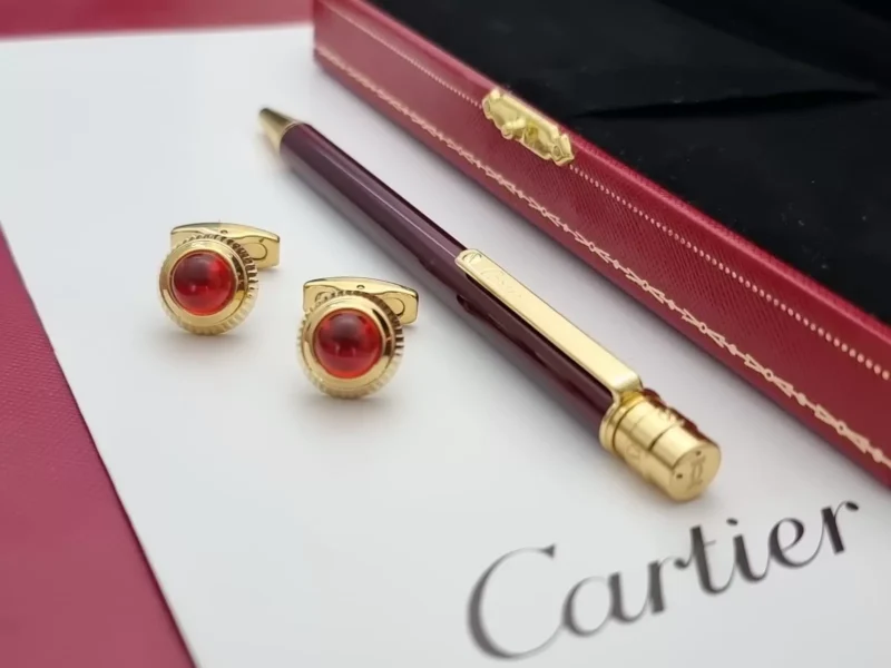 قلم كارتير عنابي