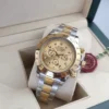 ساعه رولكس رجالي ذهبي وفضي