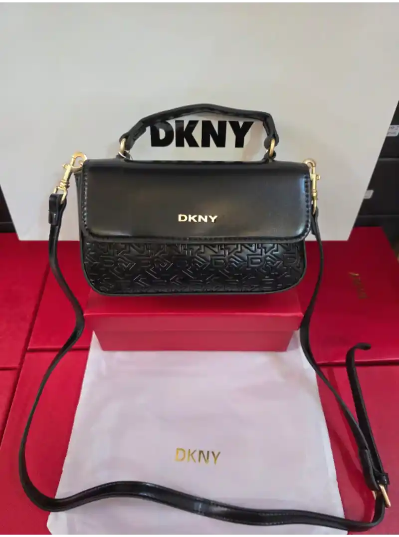 شنطه دكني جلد اسود ميني