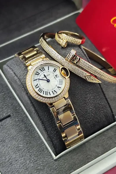 طقم كارتير ساعة نسائي