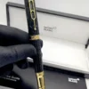 قلم مونت بلانك اسود عريض