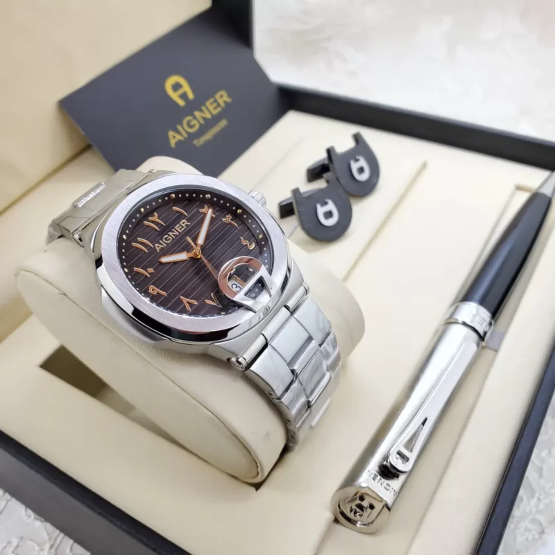 طقم ساعات اقنر مع كبكات واقلام