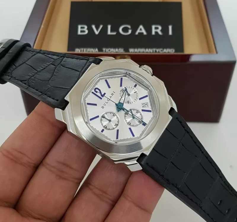 ساعة بولغاري رجالي جلد