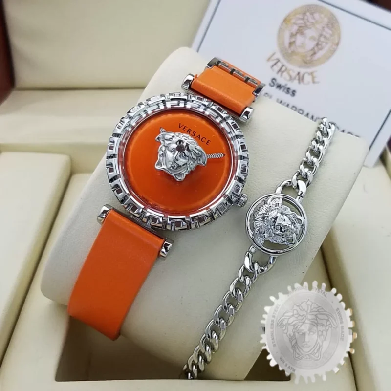 ساعة واسوارة فيرساتشي نسائي