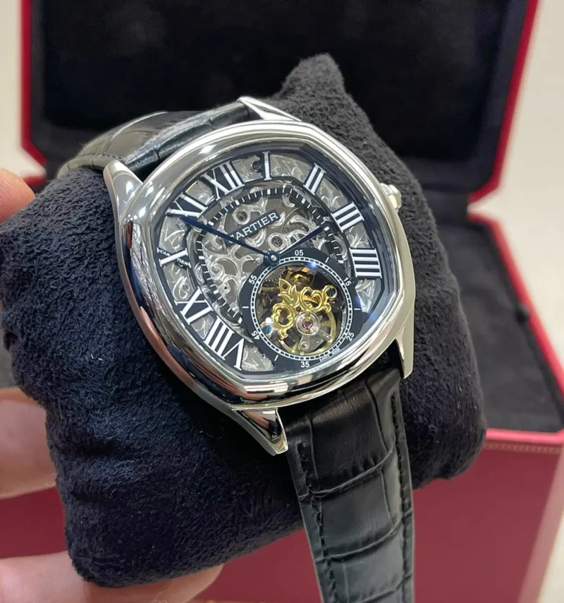 ساعة كارتير درايف رجالي جلد اسود