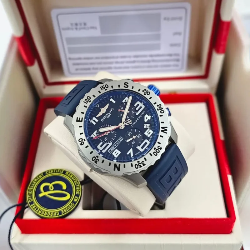 ساعة برتلنق كحلي