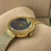 ساعه ديور نسائي ذهبي مينا اسود