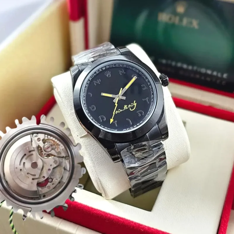 ساعه رولكس اسود رجالي