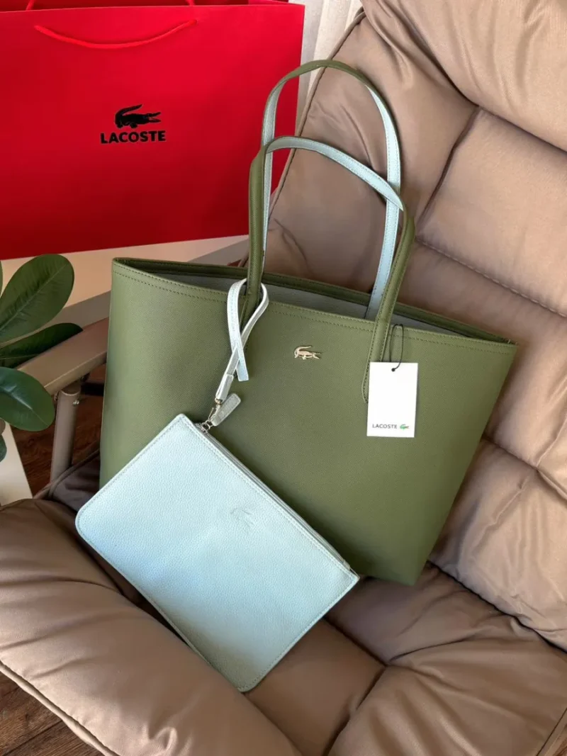 شنطة لاكوست زيتي