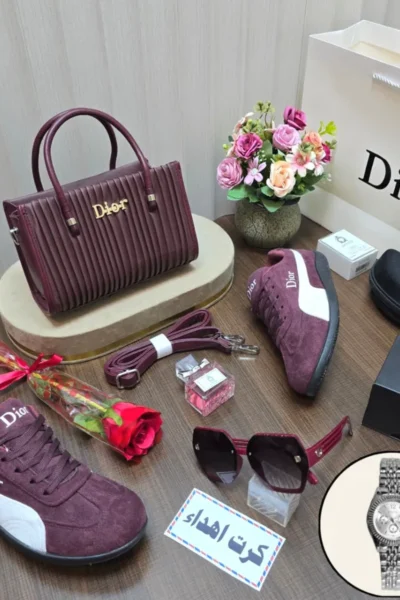 طقم شنطة مع شوز ديور