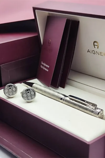 طقم قلم مع كبك ماركة اقنر