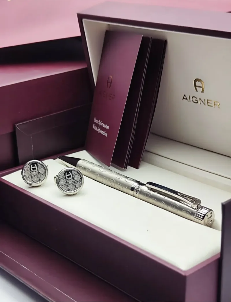 طقم قلم مع كبك ماركة اقنر