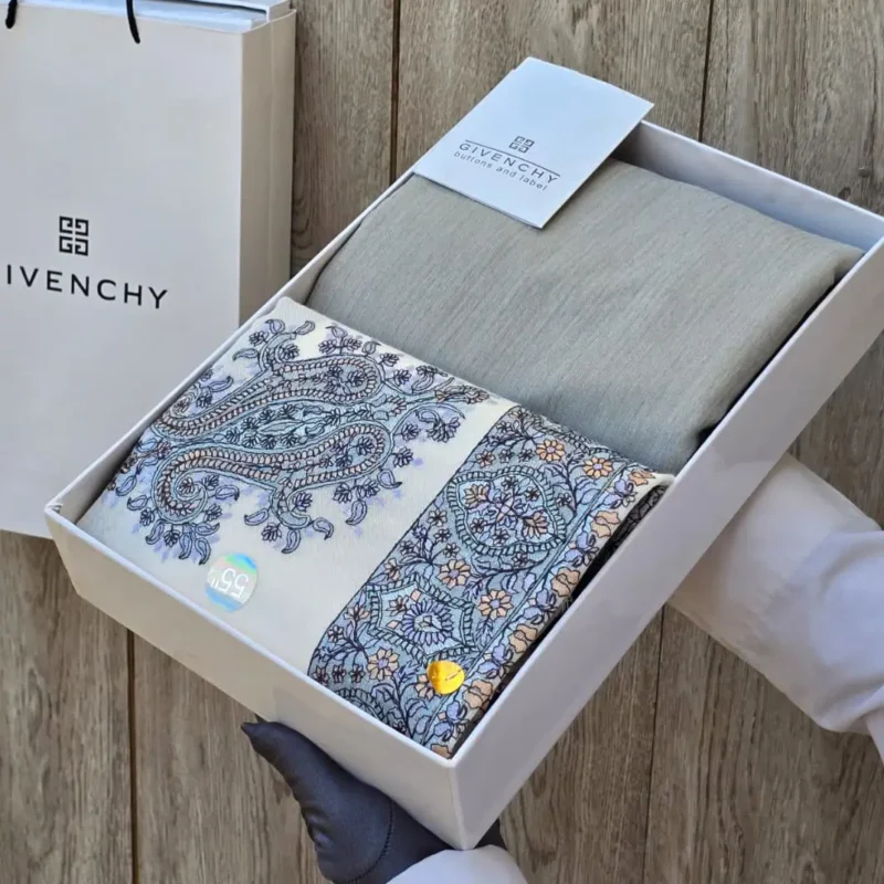 قماش شتوي ماركه جفنشي مع شال كشمير