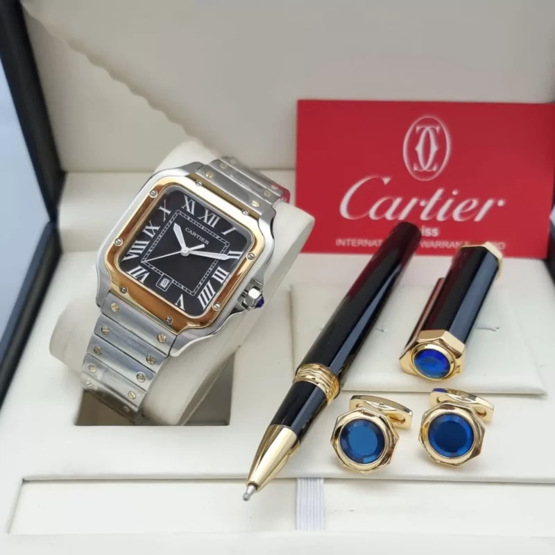 طقم رجالي كارتير (ساعة -قلم -كبك)