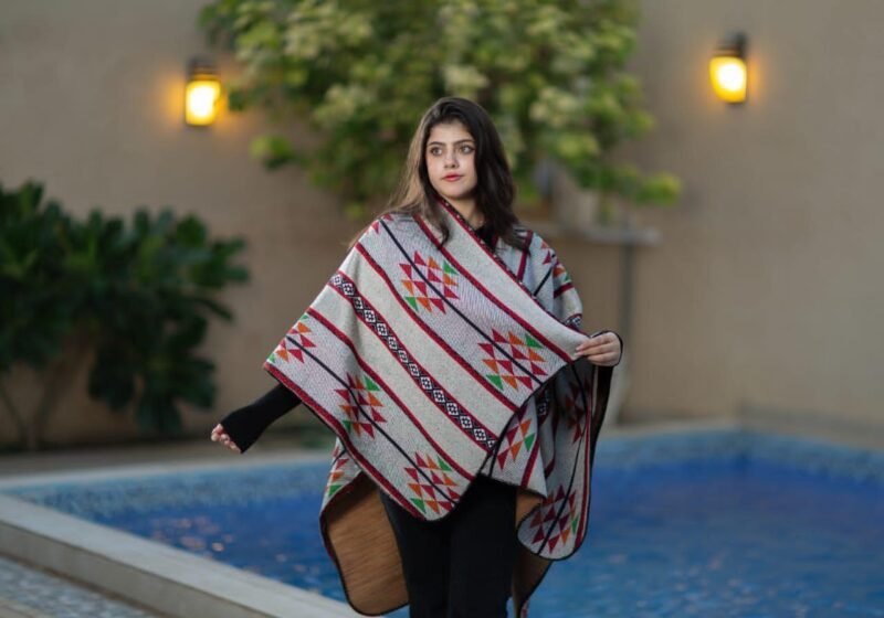 شال وجهين نسائي