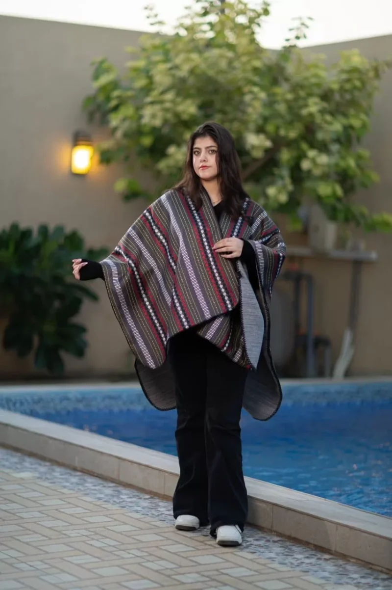 شال نسائي وجهين