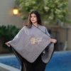 شال دبل فيس رمادي