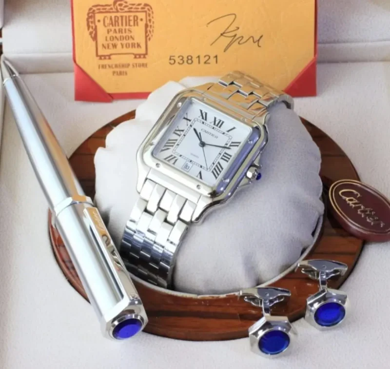 ساعه وقلم وكبك كارتير