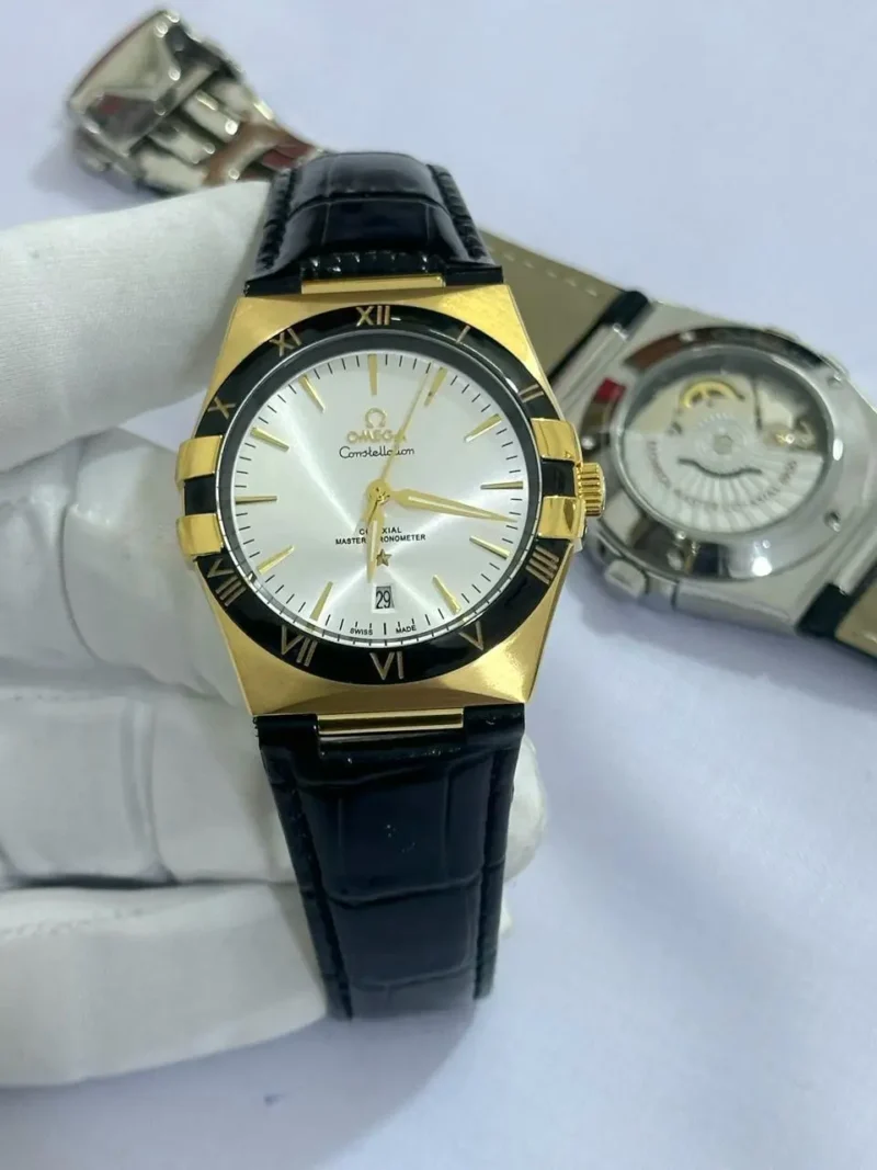 ساعة اوميقا رجالي جلد