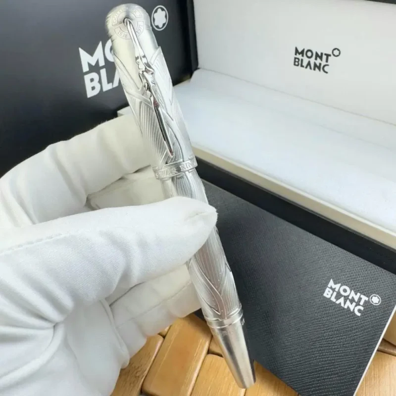 قلم مونت بلانك الفضي