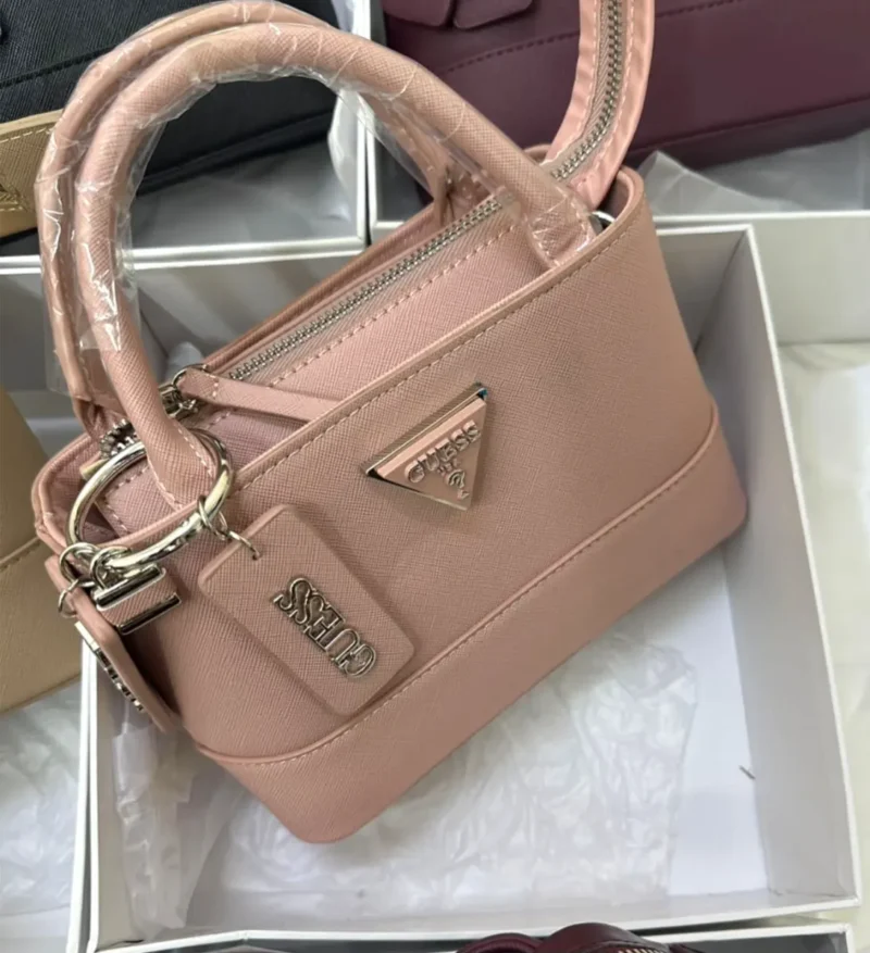 شنطه جيس جلد وردي