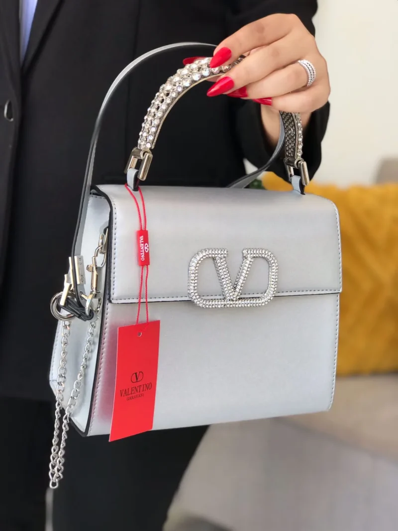 شنطه فالنتينو فضي