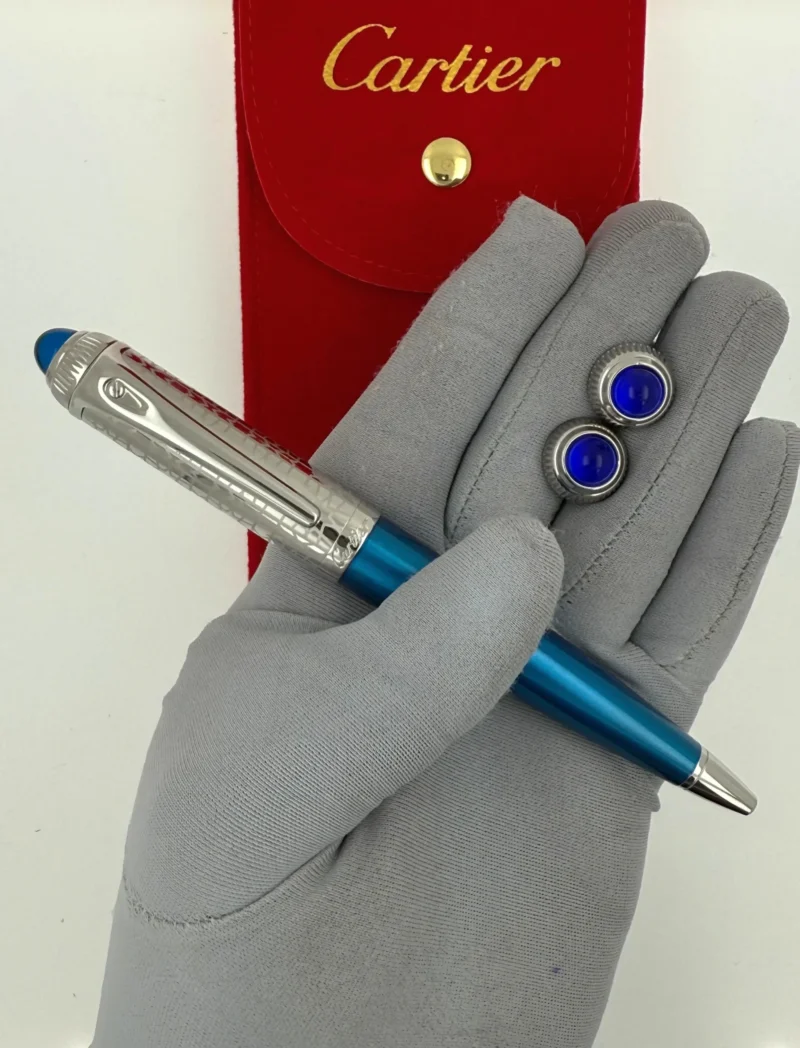قلم وكبك كارتير لون ازرق