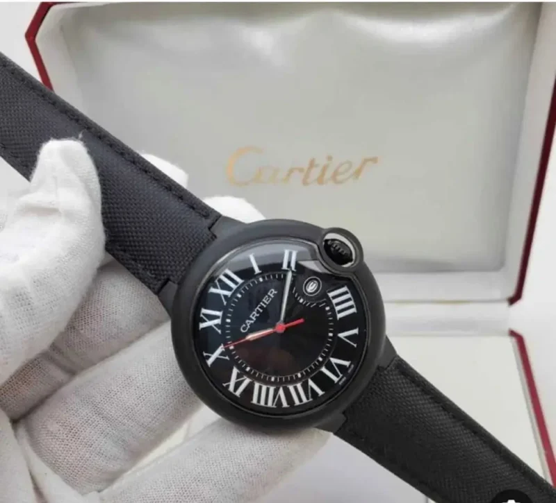 ساعة كارتير بالون رجالي السوداء
