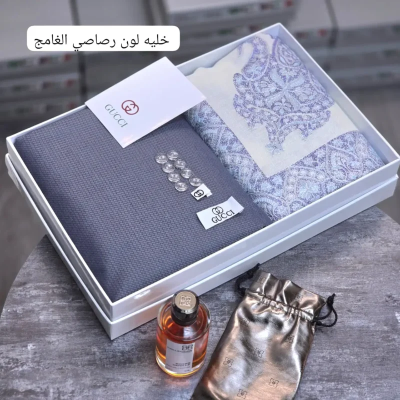 طقم ثوب رجالي شتوي وشماغ كشميري