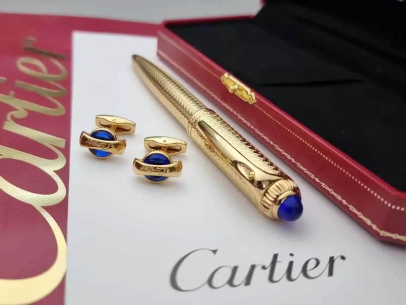 قلم كارتير ذهبي منقش