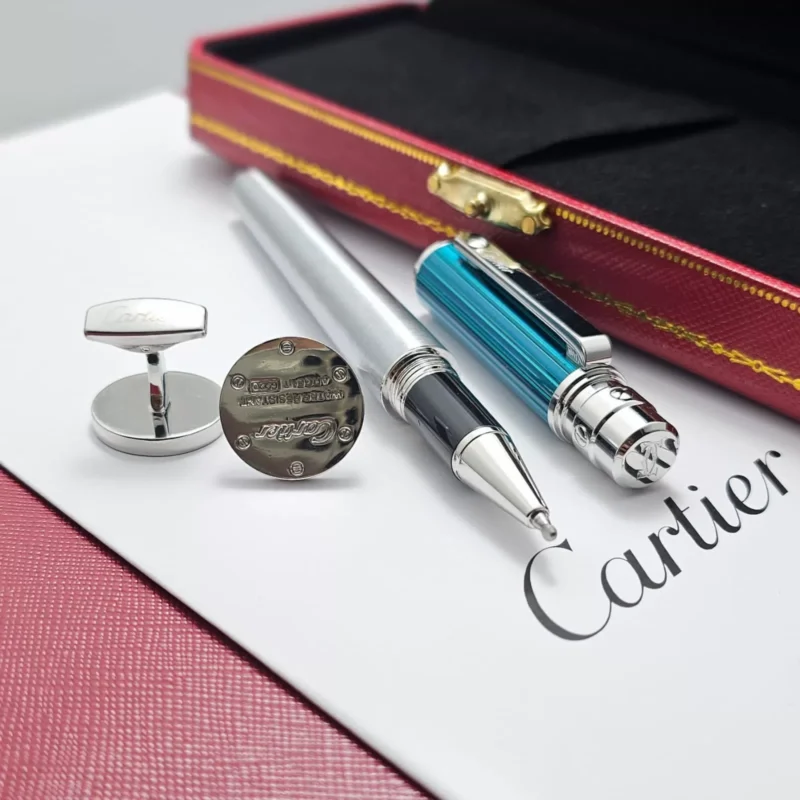 قلم كارتير سماوي وفضي