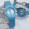 ساعه هوبلت ربل ازرق