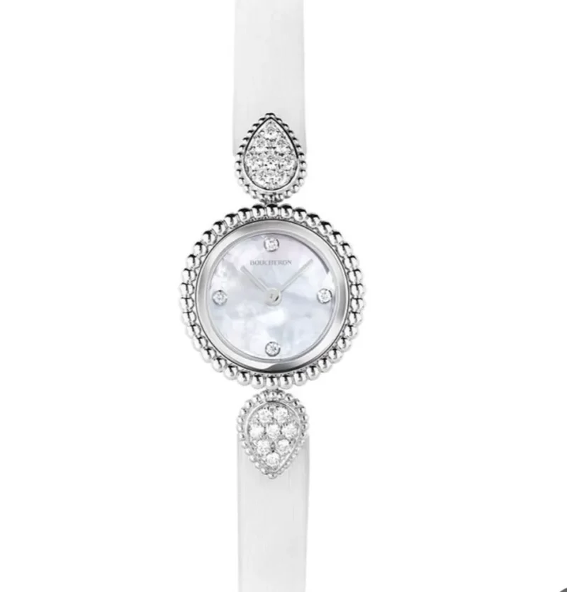 ساعة بوشرون بيضاء